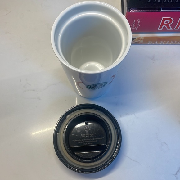 EUC- Starbucks x Project RED ceramic coffee travel mug - Picture 6 of 6